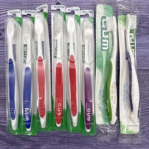 8 LOT GUM 459 DomeTrim Sensitive Compact Head ToothBrush Sunstar